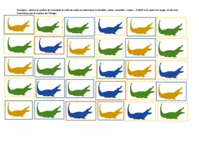 Aperçu - Inclusion - Inhibition crocodiles de couleurs - Page de couverture