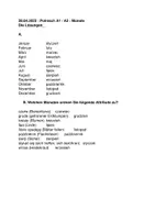 Vorschau - Arbeitsblätter - Polnisch A1 A2 Monate - vier Aufgaben + Lösungen - Seite 1