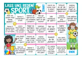 Aperçu - Jeux - SPORT - Brettspiel Deutsch / Allemand - Sprechanlässe "Lass uns reden!" - Page 1