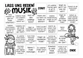 Vista previa - Unidades / Secuencias / Situaciones de Aprendizaje - MUSIK - Brettspiel Deutsch / Aleman / DAZ - Sprechanlässe "Lass uns reden!" - página 2