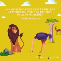 Aperçu - Affichage - Citation - Jack Sparrow - Le problème c’est pas le problème - Page de couverture