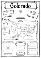 Vorschau - Unterrichtsreihen - Steckbrief Colorado - Bundesstaat der Vereinigten Staaten - Deckblatt