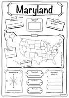 Vorschau - Stundenentwürfe - Steckbrief Maryland - Bundesstaat der Vereinigten Staaten - Deckblatt