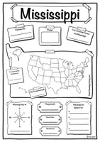 Vorschau - Stundenentwürfe - Steckbrief Mississippi - Bundesstaat der Vereinigten Staaten - Deckblatt