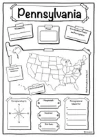 Vorschau - Stundenentwürfe - Steckbrief Pennsylvania - Bundesstaat der Vereinigten Staaten - Deckblatt