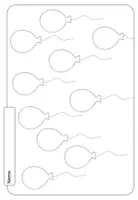 Vorschau - Stationenlernen - Wochenplan Luftballons blanko differenziert - Seite 2