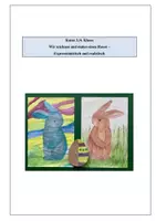 Vorschau - Stundenentwürfe - Materialpaket Kunst: Wir zeichnen und malen einen Hasen (expressionistisch und realistisch) - Deckblatt