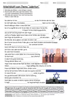 Vorschau - Arbeitsblätter - Materialpaket zum Thema "Judentum" - Deckblatt