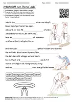 Vorschau - Arbeitsblätter - Lernposter + Arbeitsblatt "Judo" + Onlineübung & MP3 + Mindmap + Infografik - Seite 1