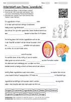 Vorschau - Arbeitsblätter - Arbeitsblatt "Jugendlicher" + Onlineübung & MP3 + Infografik - Deckblatt
