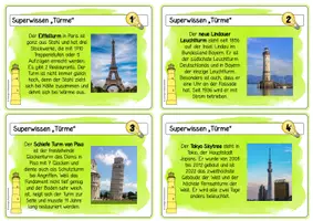 Vorschau - Arbeitsblätter - Add-on zum Materialpaket "Türme" - Seite 1