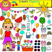 Aperçu - Cliparts/Visuels - ClipArts CréaKit été 1 - Page de couverture