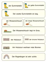 Vorschau - Arbeitsblätter - Laufdiktat | Abschreiben | zusammengesetzte Nomen | Schleichdiktat | Substantive | Frühling | Sommer | Garten - Seite 2