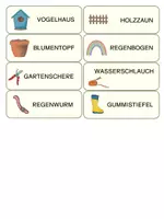 Vorschau - Arbeitsblätter - Laufdiktat | Abschreiben | zusammengesetzte Nomen | Schleichdiktat | Substantive | Frühling | Sommer | Garten - Seite 3