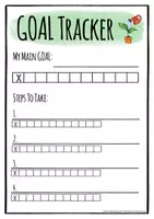 Vorschau - Arbeitsblätter - SMART Goals - Tracker / Plan zum Abhaken - Seite 1