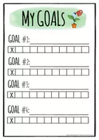 Vorschau - Arbeitsblätter - SMART Goals - Tracker / Plan zum Abhaken - Seite 2