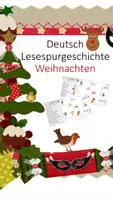 Vorschau - Arbeitsblätter - Lesespur - Weihnachten fünffach differenziert - Deckblatt