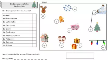 Vorschau - Arbeitsblätter - Lesespur - Weihnachten fünffach differenziert - Seite 2