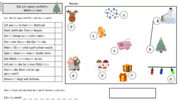 Vorschau - Arbeitsblätter - Lesespur - Weihnachten fünffach differenziert - Seite 3
