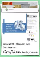 Vorschau - Unterrichtsreihen - Grafiken - eine umfangreiche Anleitung + Übungen in Ms Word - Deckblatt