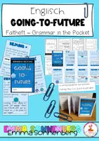 Vorschau - Mal- und Bastelvorlagen - Faltheft - Englisch Grammatik - Going-to-Future - Deckblatt