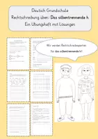 Vorschau - Arbeitsblätter - Rechtschreibung in der Grundschule: Das silbentrennende h - Deckblatt