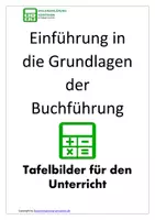 Vorschau - Stundenentwürfe - Tafelbilder zu den Grundlagen der Buchführung - Deckblatt