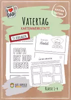 Vorschau - Arbeitsblätter - Vatertag - Kreative Kartenwerkstatt - Deckblatt