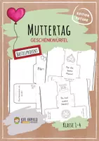 Vorschau - Mal- und Bastelvorlagen - 🩷 Muttertag - Geschenkwürfel - Deckblatt