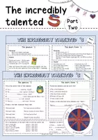 Vorschau - Arbeitsblätter - The incredibly talented s Part Two - Deckblatt