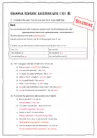 Vorschau - Arbeitsblätter - Grammar Revision: Questions with (to) be - Seite 3