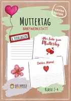Vorschau - Arbeitsblätter - 🩷 Muttertag - Briefwerkstatt - Deckblatt