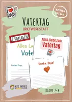 Vorschau - Arbeitsblätter - Vatertag - Briefwerkstatt - Deckblatt