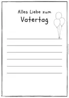 Vorschau - Arbeitsblätter - Vatertag - Briefwerkstatt - Seite 2