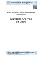 Vorschau - Test - Abitur allg. bildendes Gymnasium BW Wahlteile Analysis ab 2019 Musteraufgaben - Deckblatt