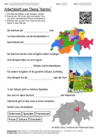 Vorschau - Arbeitsblätter - Arbeitsblatt "Kanton" + Onlineübung & MP3 + - Deckblatt