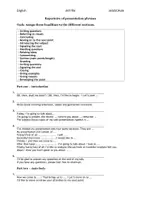 Vorschau - Arbeitsblätter - English - Presentation Phrases - Deckblatt