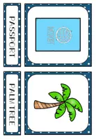 Vorschau - Präsentationen/Tafelbilder - Flashcards holidays vacation / Bildkarten Englisch Ferien Urlaub Tafelbild - Seite 3