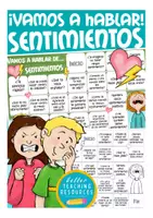 Vorschau - Spiele - SENTIMIENTOS (Gefühle) Spanisch Spiel - Fragen (juego español) "¡Vamos a hablar!" - Deckblatt