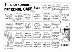Vorschau - Spiele - PERSONAL CARE AND HYGIENE board game English speaking (Let´s talk about ...) Englisch Spiel - Seite 2