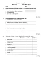 Vorschau - Arbeitsblätter - Klasse 7: Klassenarbeit Deutsch zum Thema Aktiv und Passiv - Seite 1