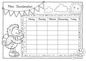 Vorschau - Bildkarten - Stundenplan Igelklasse - Seite 3
