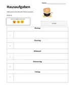 Vorschau - Arbeitsblätter - Hausaufgaben Formular 1.-3. Klasse - Seite 2