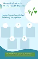 Vorschau - Poster - Gesundheitswoche Flyer Sport/ Gesundheit Advance Organizer - Seite 1
