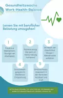Vorschau - Poster - Gesundheitswoche Flyer Sport/ Gesundheit Advance Organizer - Deckblatt