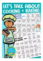 Vista previa - Juegos / Gamificación - Let´s talk about COOKING AND BAKING / FOOD boardgame English / Inglés for speaking activities / conversation classes - Portada
