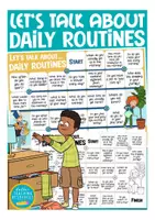Aperçu - Feuilles d'exercices - daily routines kit pédagogique English / ESL/ anglais - Page 1