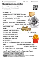 Vorschau - Arbeitsblätter - Lernposter + Arbeitsblatt "Kartoffeln" + Onlineübung & MP3 + Mindmap + Infografik - Seite 1