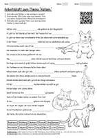 Vorschau - Arbeitsblätter - Lernposter + Arbeitsblatt "Katzen" + Onlineübung & MP3 + Mindmap + Infografik - Seite 1