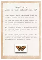 Vorschau - Präsentationen/Tafelbilder - Tafelbild / Legekreis Vom Ei zum Schmetterling von MATERIALsammlung - Seite 1